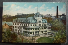 Hotel Massasoit, Spencer MASS postcard posted 1912 E BROOKFIELD to OAKHAM