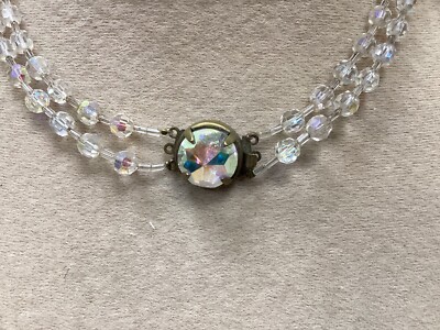 Collier Boules De Verre - Bijou Fantaisie Occasion - Perles De Verre Colorées