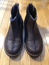 Roper Chelsea Boot Mens 9.5 Brown Leather Center Seam Moc Toe Ankle Pull-on