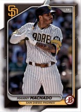 2024 Bowman Base Paper Manny Machado #94 San Diego Padres Baseball Card