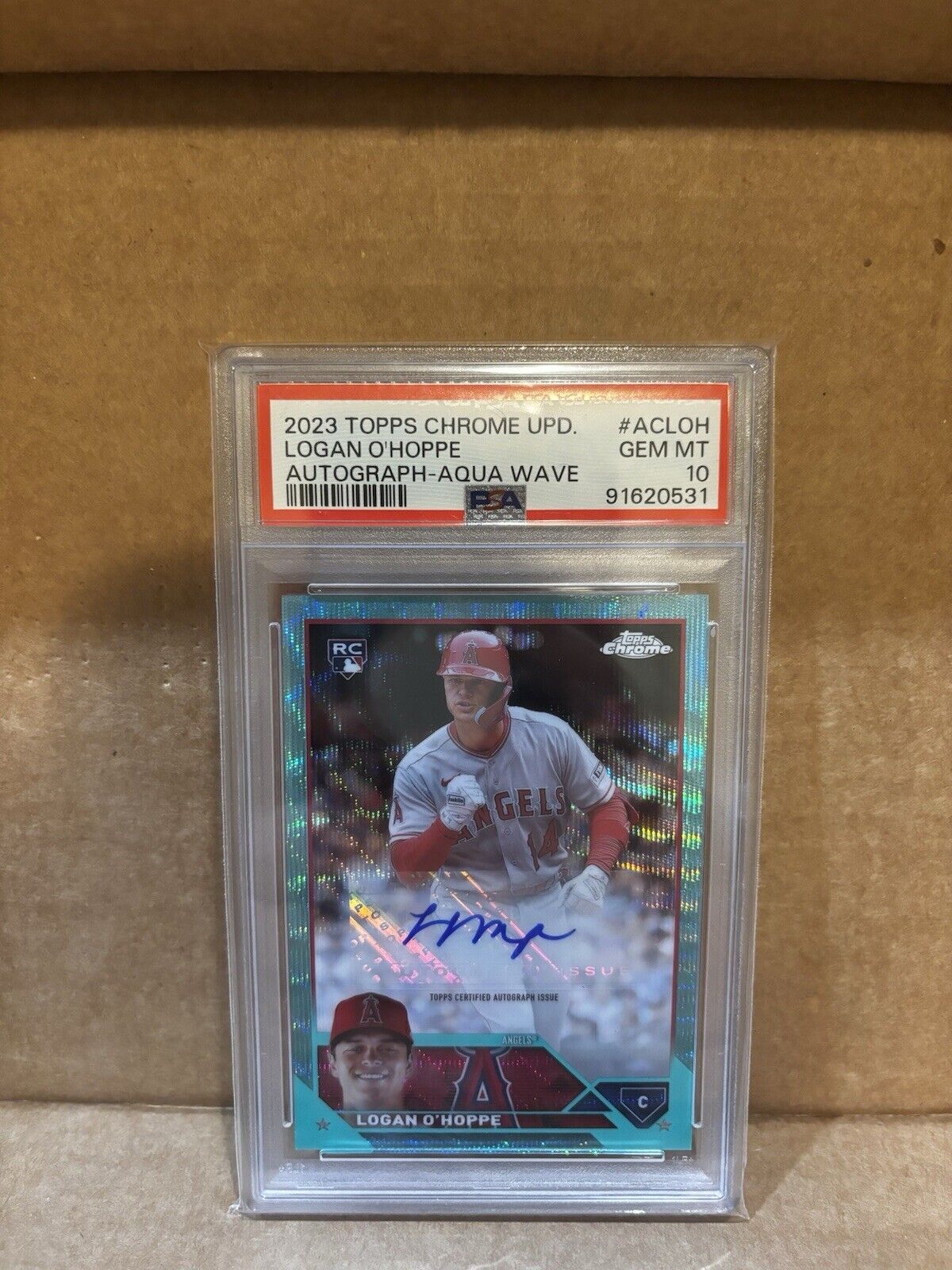 Logan O'Hoppe 2023 Topps Chrome Update #AC-LOH Autographs Logan O'Hoppe 2023 Topps Chrome Update #AC-LOH Autographs