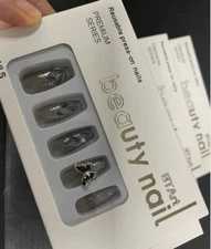 24pcs/set Wearable Glitter Fake Nails for Women Girls Press on False Nail Art