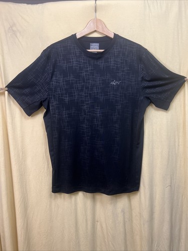 Vintage NEU Greg Norman/Tasso Elba Herren M Hemd schwarz mit grau abstrakt - Bild 1 von 17