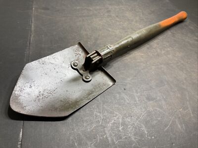 Vintage Foldable Army Green Trench Camping Shovel Marked JAPAN | eBay