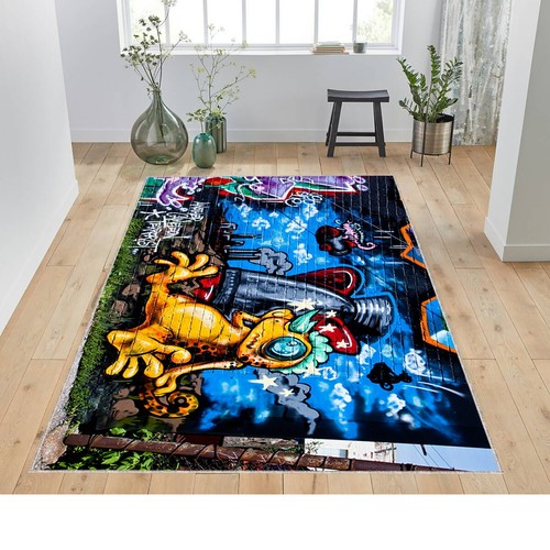 Graffiti Art Rug | Urban Street Style Carpet | Cool Hip Hop Room Decor ...