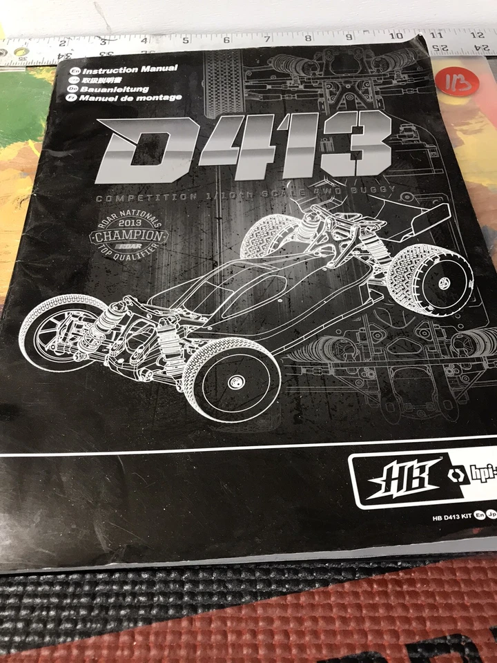 Hpi Racing R413 Buggy Instruction Manual {PreOwned} USA Shipped - Image 2 of 4