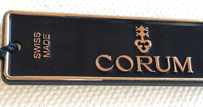 AUTHENTIC CORUM SWISS WATCH HANG TAG ETICHETTA CARTELLINO