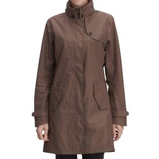 Fera Angel Womens Trench Waterproof Lightweight Womens Jacket Coat W/ Hood, L