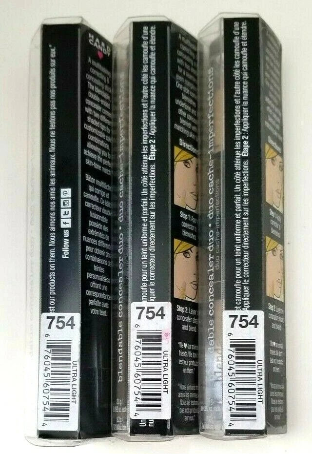 3 упаковки HARD CANDY Glamoflauge Lite консилер duo 0,18 унц УЛЬТРАЛЕГКИЙ 754  - Изображение 3 из 3