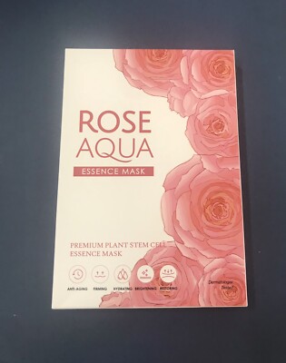 Rose Aqua Premium Plant Stem Cell Essence Mask 1.01 oz Lot Of 5 New In Box