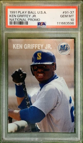 1991 Play Ball U.S.A. Ken Griffey Jr. HOF Mariner's, #91-37 *Fresh Grade PSA 10