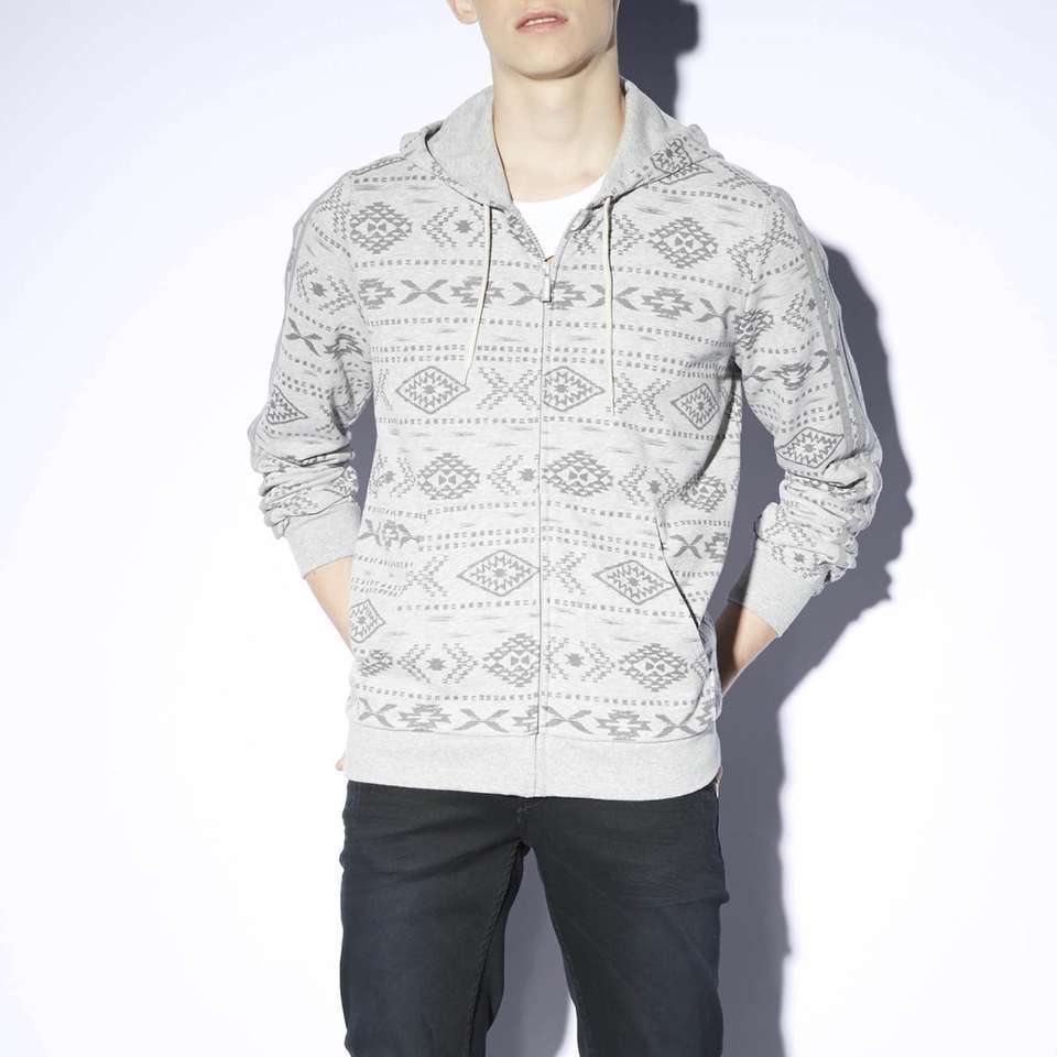RARE~Adidas NORDIC ALLOVER PRINT ZIP HOODY jacket Sweat Shirt superstar~Mens 2XL image 2