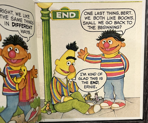 VTG 1979 Sesame Street The Up and Down Book Starring Ernie and Bert Opposites - Picture 7 of 8