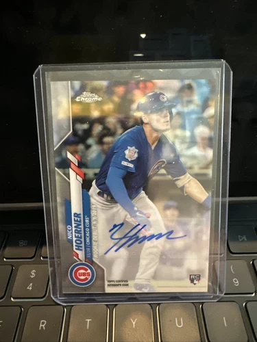 2020 Topps Chrome Update Nico Hoerner Rookie Debut Auto #RDUSA-NH Cubs