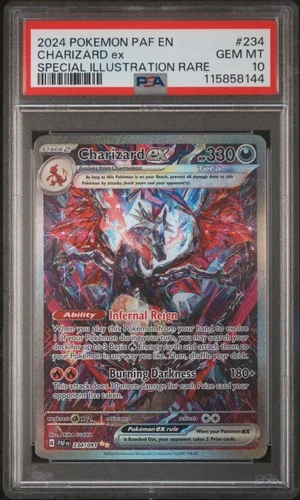 PSA 10 2024 CHARIZARD EX 234/091 POKEMON PALDEAN FATES SIR #234 GEM MINT 🔥