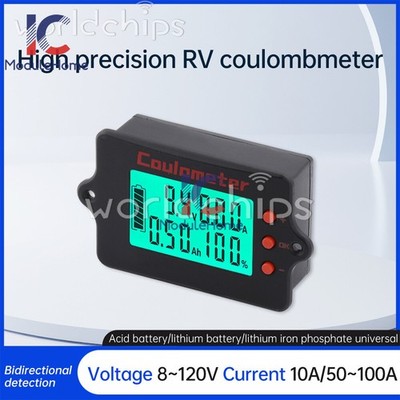 Battery Level Indicator Coulometer For Charge Discharge Test + Capacity Tester