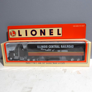 Vintage Lionel Diecast Truck And Trailer Illinois Central Railroad O Gauge