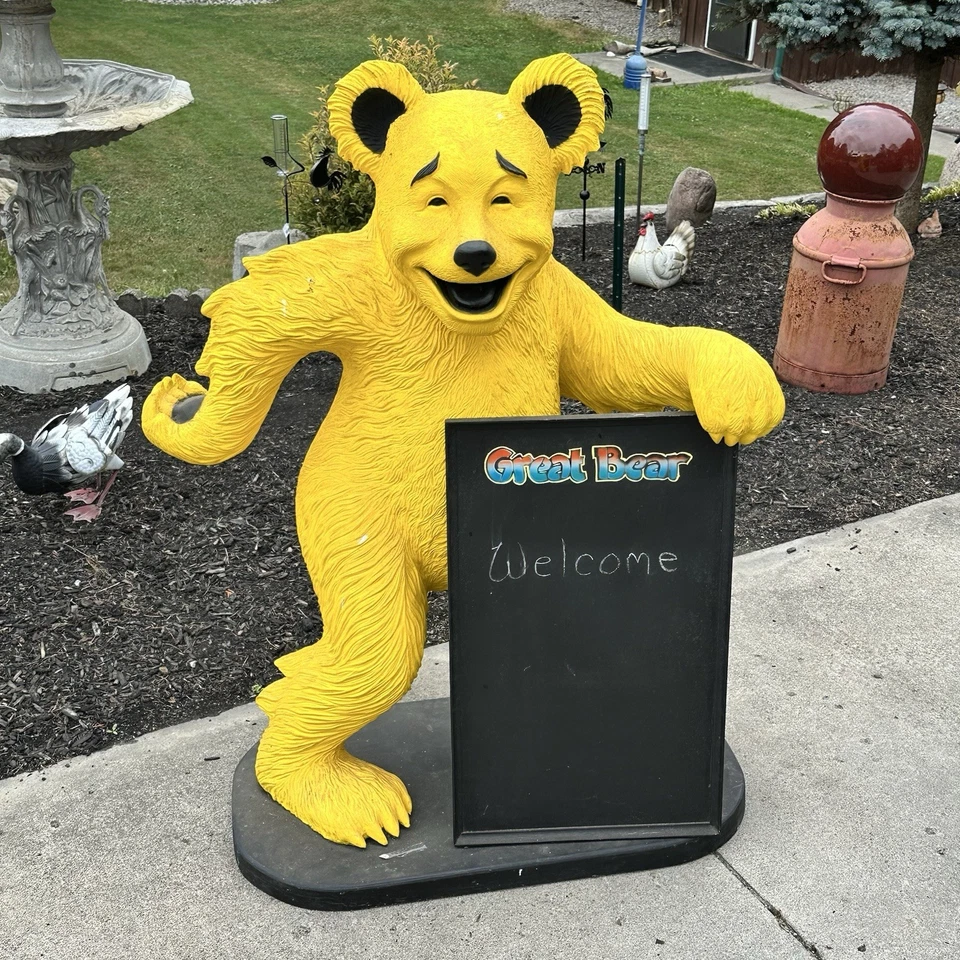 Vintage Bear Wheel Alinement Service Welcome Advertising Baer 54” Tall 36” Wide - Image 2 of 4