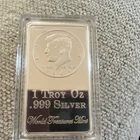 World Treasures Mint 1 Troy Oz .999 Silver Bar 2012
