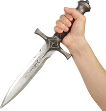 15" Fake Foam Short Sword, Viking Dagger Knife, Fantasy Medieval Props for Hallo