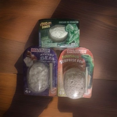 Two Digging up dinosaur surprise egg One Dig It Dinos Glow In The Dark