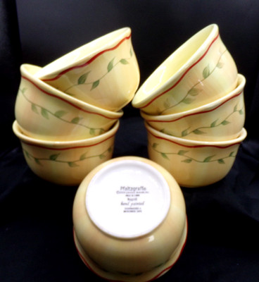 7 - Pfaltzgraff Napoli cereal/soup bowls  discontinued pattern WOW