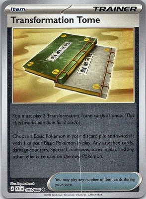 Transformation Tome - Chaos Rising (NM) Reverse Holo 83/86 Item Beach