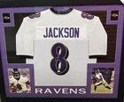 Lamar Jackson NFL Baltimore Ravens Autographed Framed Jersey JSA Authenticated