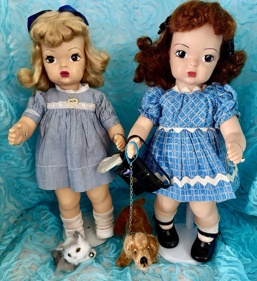 Muñecas Rubias y Morenas Terri Lee Años 50 De Colección, Lote con Baúl y Ropa Foto 4 de 4