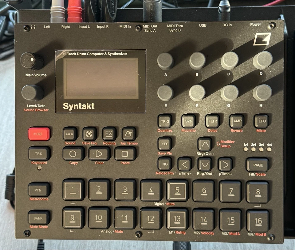 Elektron Syntakt mit Decksaver & gedrucktem Handbuch! Kostenloser Versand!
