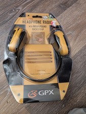 GPX Rugged Sports Headphone Radio AHP3610RSYEL Brand New Sealed