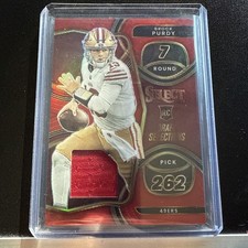 2022 Panini Select Draft Selections Memorabilia Brock Purdy #DS-24 Prizm (RC)