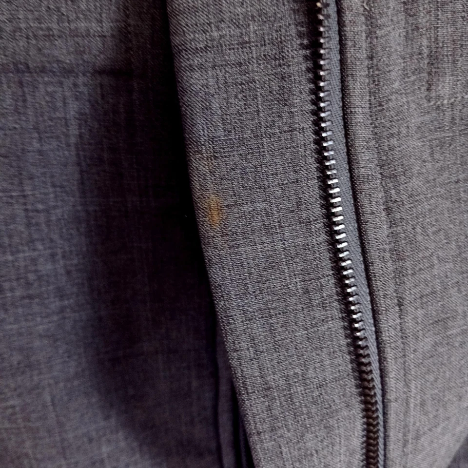 Kenneth Cole Mens M Gray Zip Front Vest Techwear Style Hong Kong Y2K Vintage - Image 4 of 4