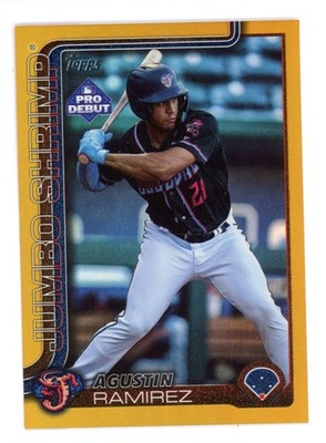 2025 TOPPS PRO DEBUT GOLD FOIL AGUSTIN RAMIREZ 23/50  PD-44 JUMBO SHRIMP