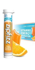 Zipfizz Energy Drink Orange, Electrolytes Workout, B12, Sugar Free 5 Tubes