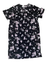 Anthony Richards House Sun Dress Black White Colored Floral MuuMuu Size L
