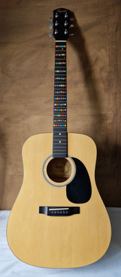 Fender Squier SA-105 Akustikgitarre, Rechtshand, 6-saitig ZUM LERNEN ANGEPASST