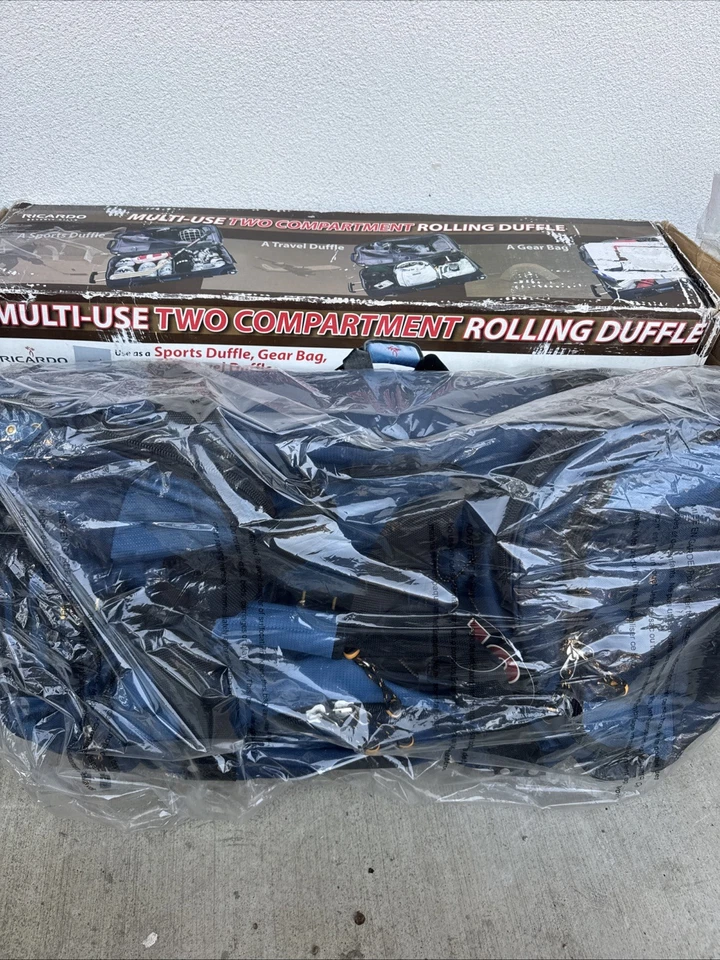 *NUEVA Mochila Equipaje Balístico Ricardo Beverly Hills 30" Lona Rodante | Azul Foto 4 de 4