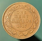 Photo of a 1917 Canada Large Cent from an eBay listing that sold on Jul 16, 2026