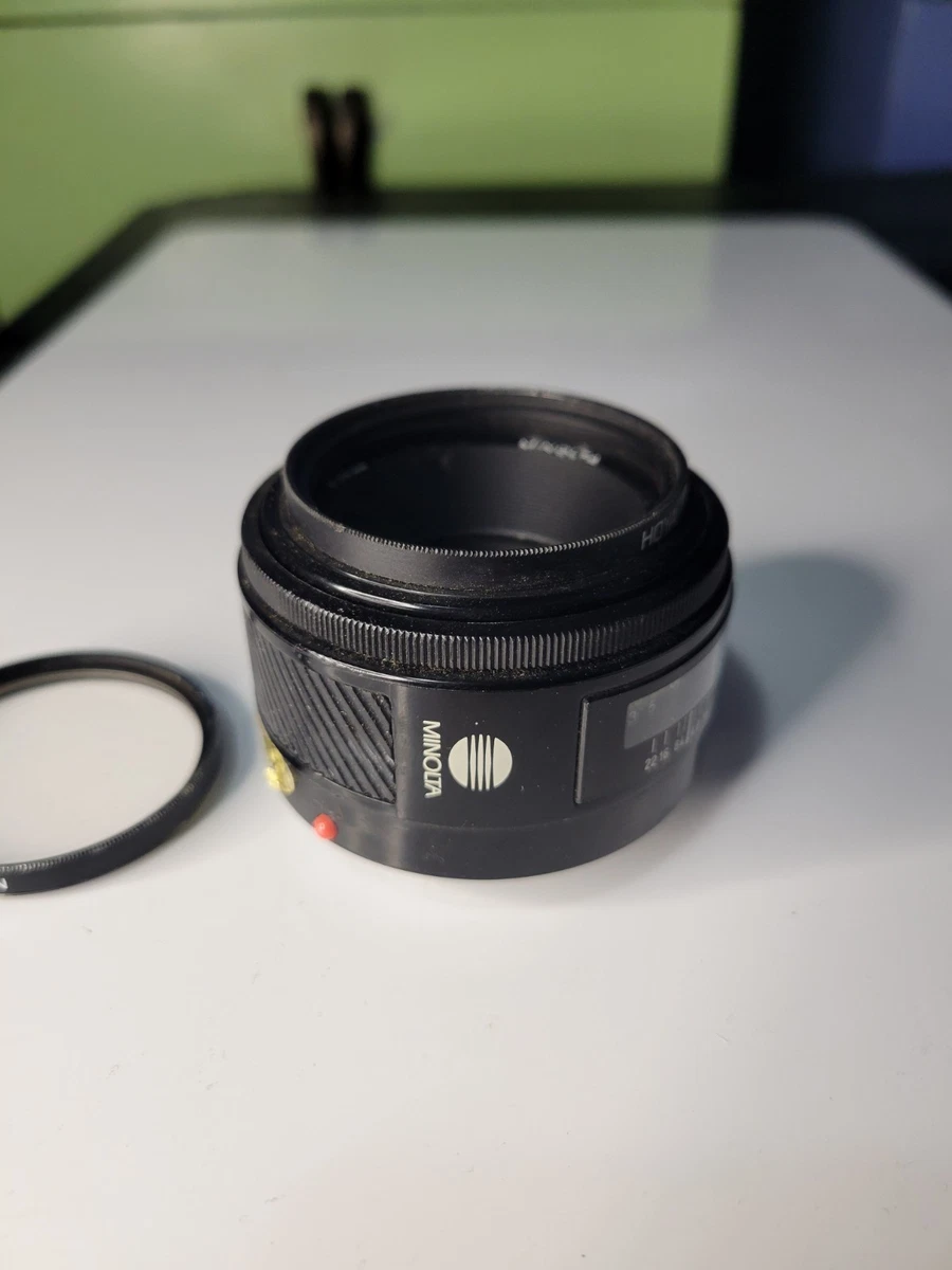 Minolta Maxxum 50mm Focal Camera Lenses f/1.7 Maximum Aperture for
