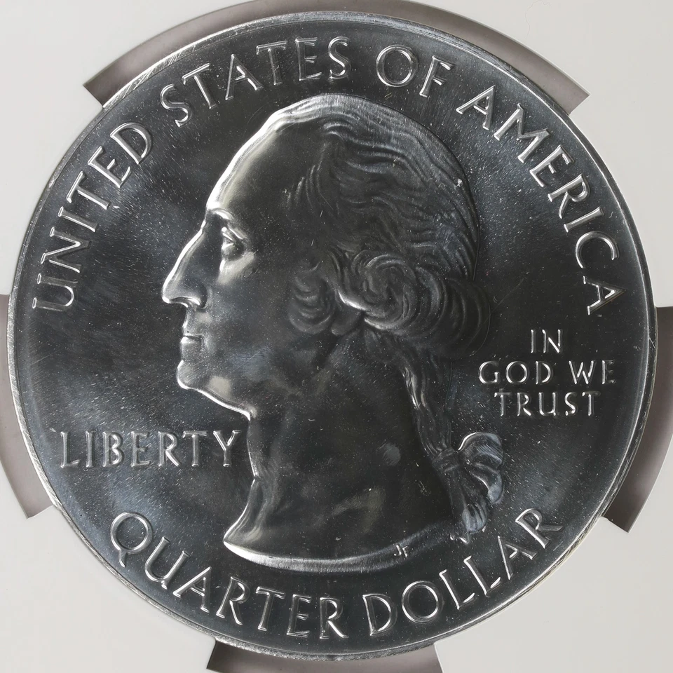 2018 25c Cumberland Island ATB 5oz Silver Quarter 25c NGC MS69 PL - Image 4 of 4