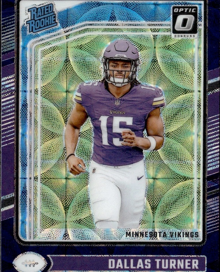 2024 Optic Rookie Dallas Turner #224 Purple Scope RC BUY 3 GET 1 FREE 