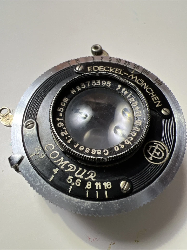 F Deckel Munchen Compur Shutter Steinheil Cassar 50mm 1:2.9 Lens Medium Format - Image 2 of 4