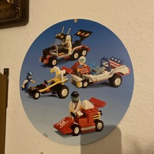 Lego Reklame Werbeschild City 1990 beidseitig bedruckt zum hängen Werbung Pappe