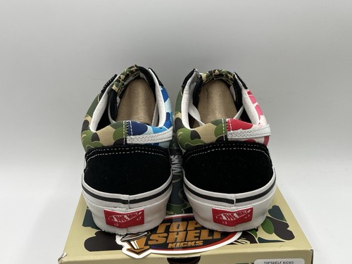 Vans Old Skool 36 A Bathing Ape Bape ABC Camo 2024 Size 8 Authentic VNDS Low - Picture 5 of 11