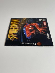 Spider-Man Sega Dreamcast Manual ONLY Authentic Good