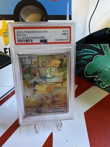 Pokemon 2023 Svi En-Scarlet Violet #211 Ralts Illustration Rare Psa 9