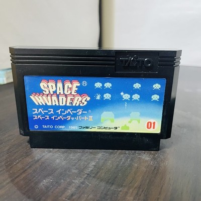 Space Invaders 1 & 2 Nintendo Famicom 1985 Taito Japanische Version Shooter R...