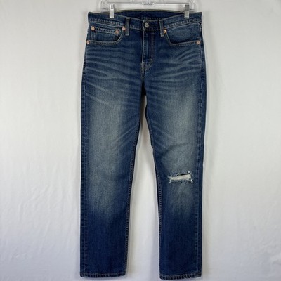 Levi s 511 Men s Jeans 34x30 (hemmed) Slim Fit Straight Leg Stretch Denim Blue