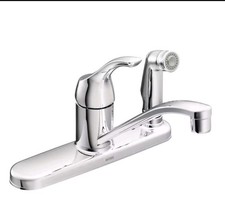 Moen Adler 87203 Chrome Kitchen Faucet   Single Handle, High-Arc Spout, Durable
